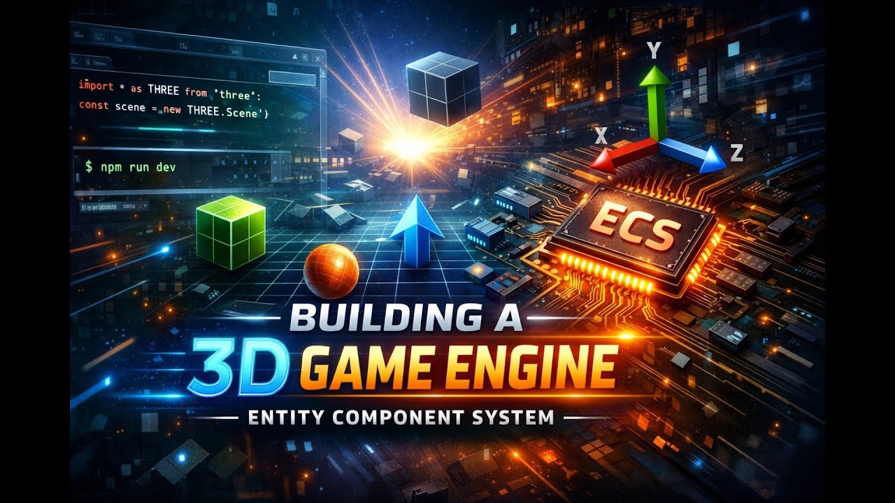 Создание 3D-игрового движка с нуля на JavaScript (ECS + Three.js) | Эпизод 1