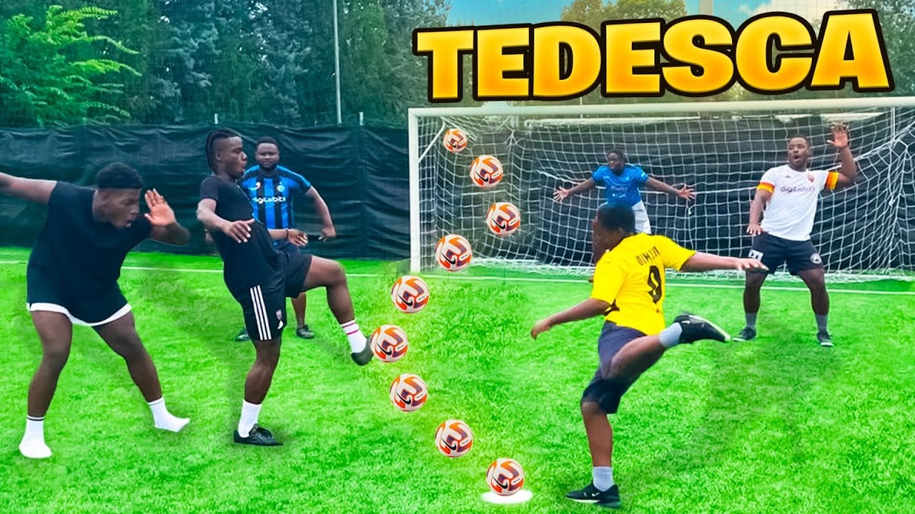 ⚽️TEDESCA Challenge tra 8 FRATELLI 🤯*Incredibile