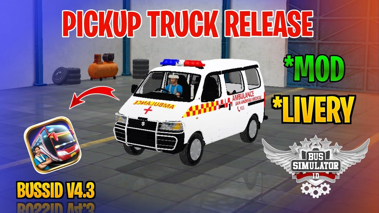 New Ambulance Mod Tamil | Bus Simulator Indonesia | Ambulance Mod In Bussid #ambulance #mod #bussid