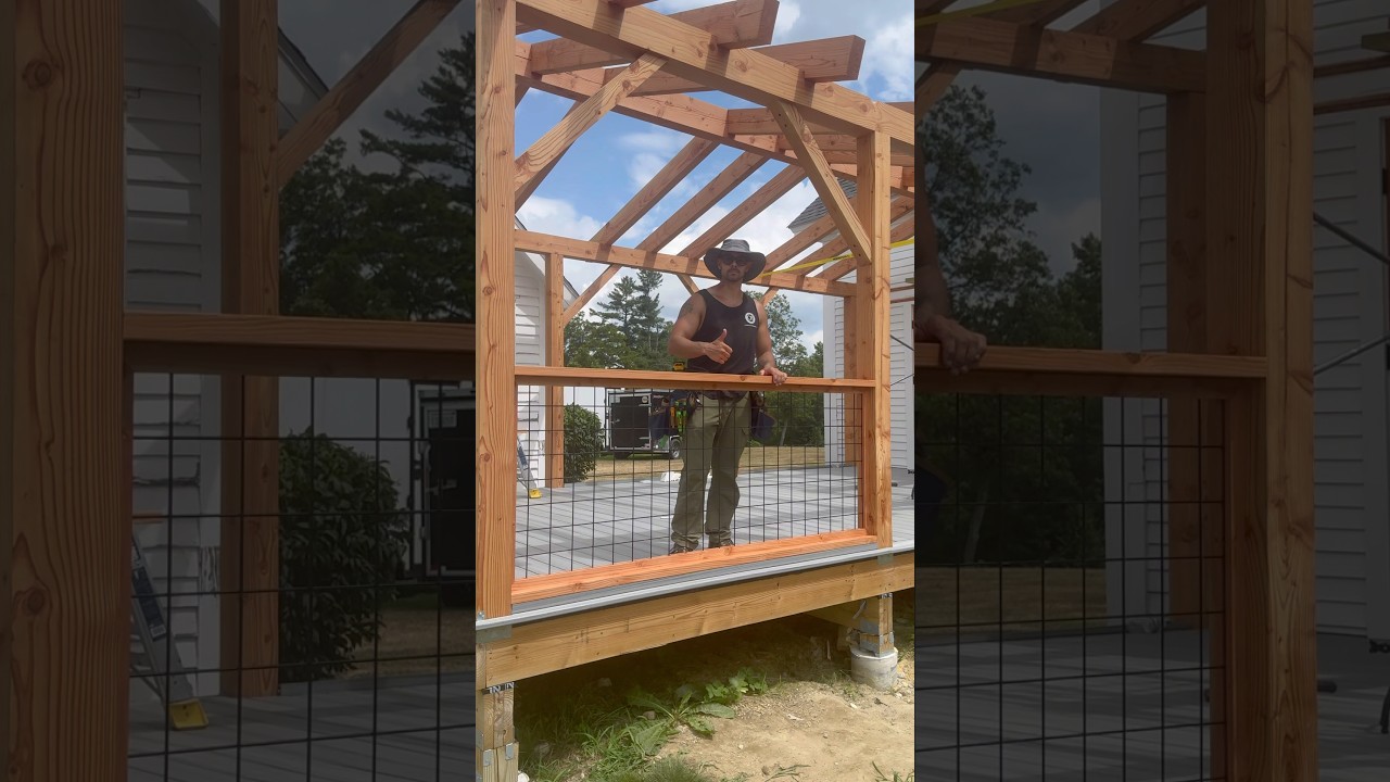 Hog wire railing. #remodel #construction #contractor #diy #carpenter