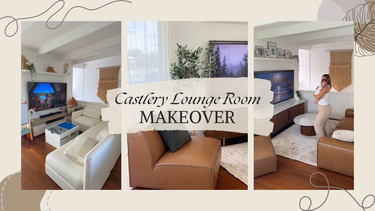 LIVING ROOM MAKEOVER ✨ All new Castlery Furniture + Unboxing & Styling Vlog