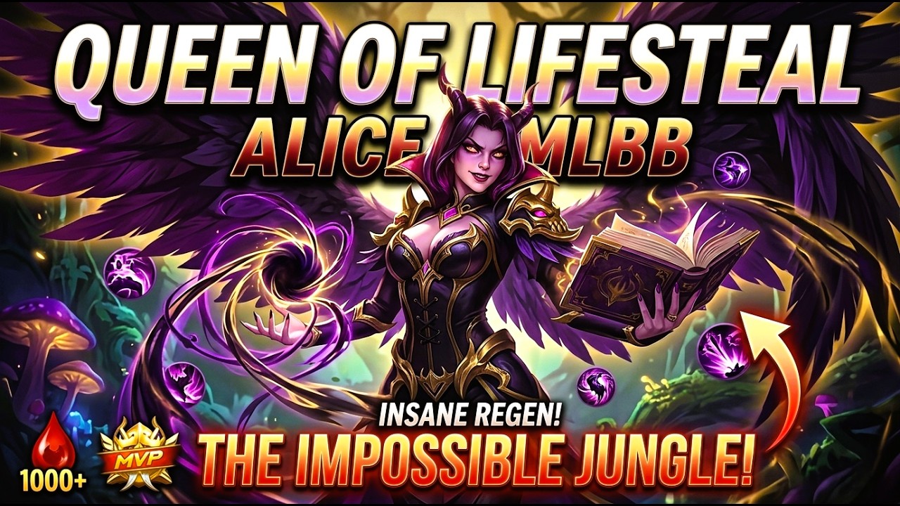 Alice Jungle Support Carry! 12 Assists Teamfight Domination | Mobile Legends
