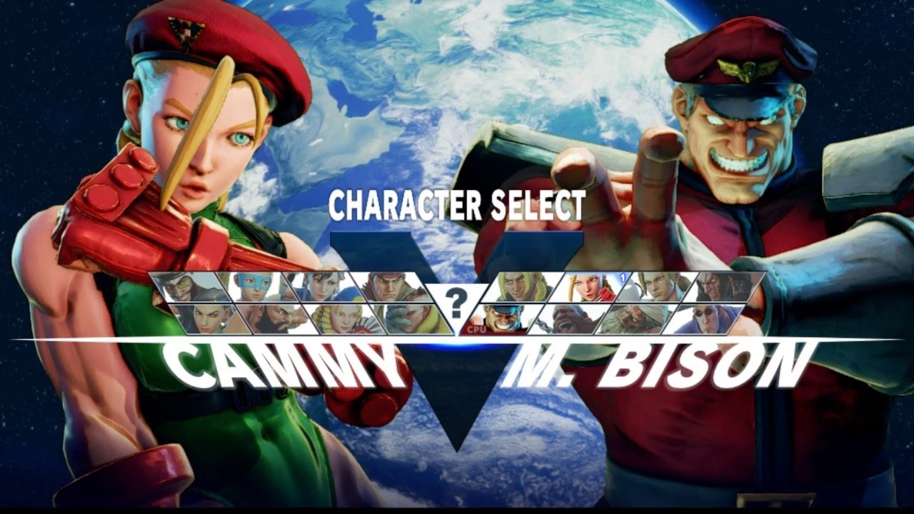 Character select screen and theme Street Fighter 5