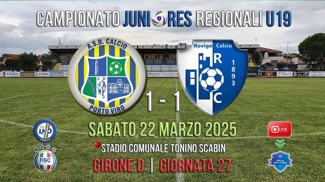 U19 R ⚽ Full Match | Calcio Porto Viro - Rovigo (1-1)