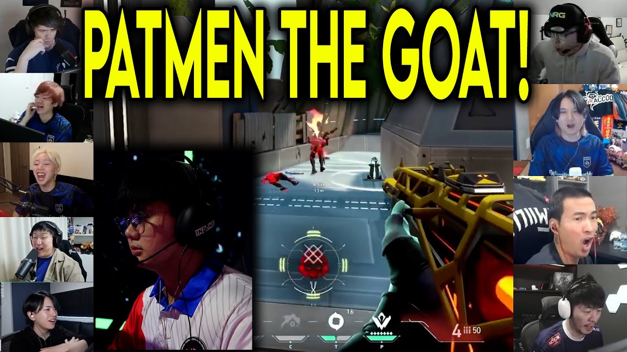 Valorant Streamers Reacts To GE PatMen HITTING THE CRAZIEST ACE Against DFM In VCT