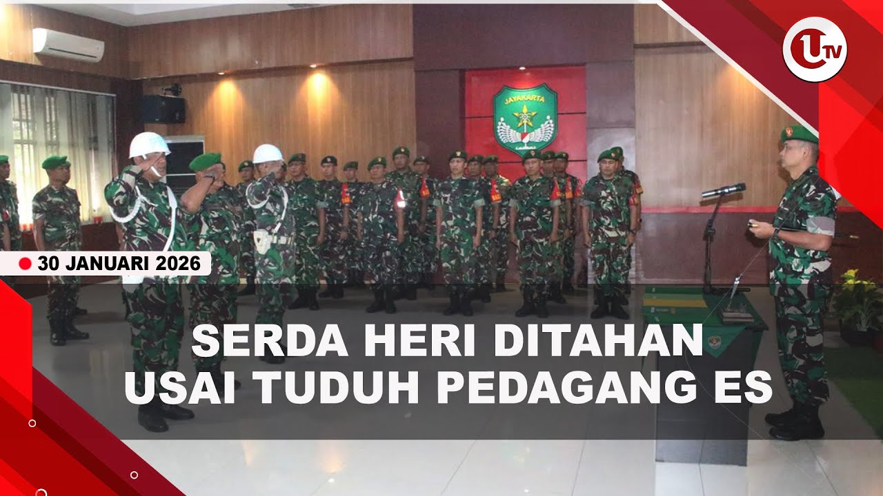 TUDUH PEDAGANG ES GABUS PAKAI SPONS, SERDA HERI DITAHAN TNI AD | U-NEWS