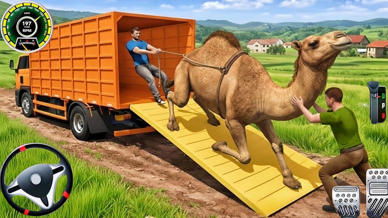 Animal Cargo Truck Driving Game 3D: Animal Revolt Battle Simulator! Android Gameplay