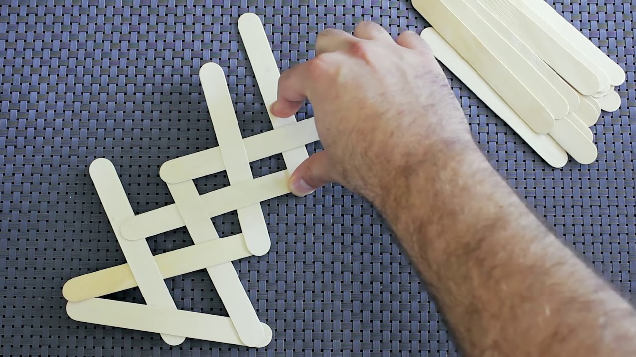 Cobra Weave Popsicle Stick Chain Reaction