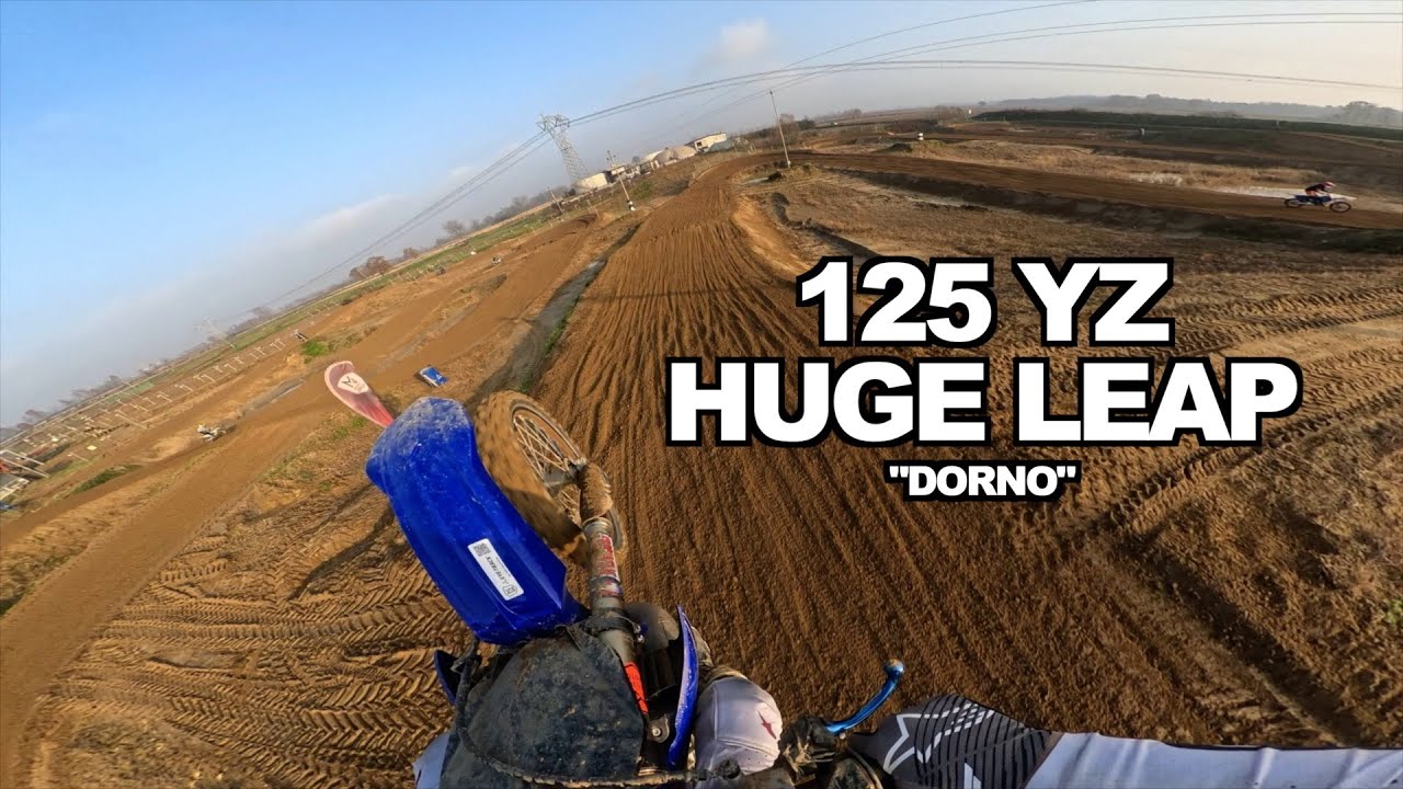 HUGE DORNO LEAP ON 125 - ONE LAP WIDE OPEN
