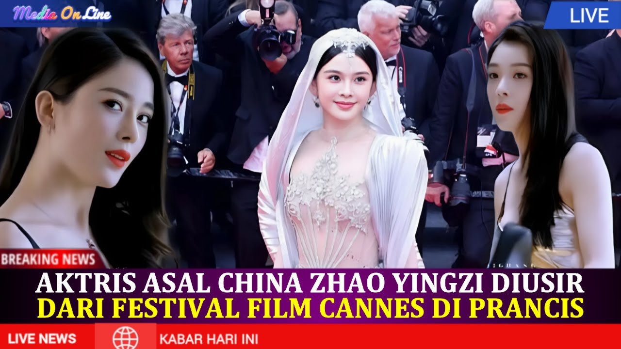 Aktris China Zhao Yingzi Diusir Dari Red Carpet Cannes Dianggap Terlalu Seksi