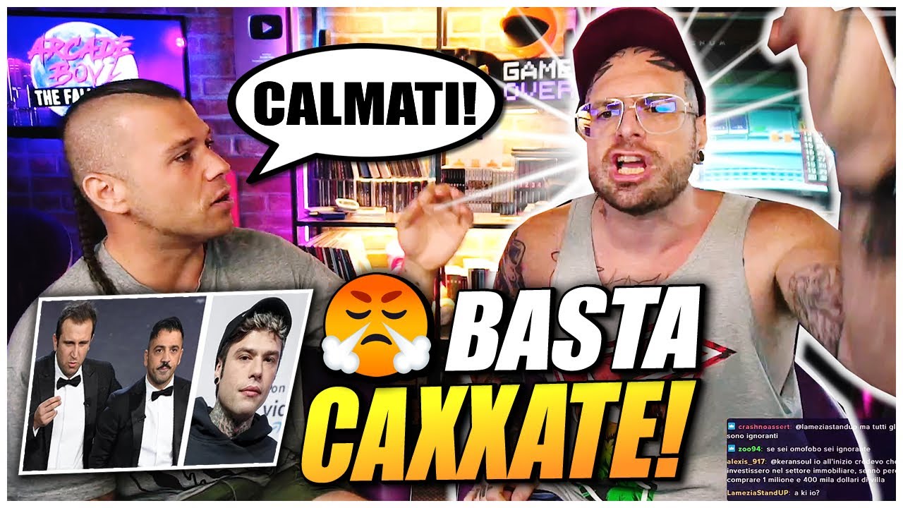 VIOLENTA LITIGATA TRA FADA E BARLOW xFEDEZ E CHIARA FERRAGNI VS PIO E AMEDEO  | caffe e querele