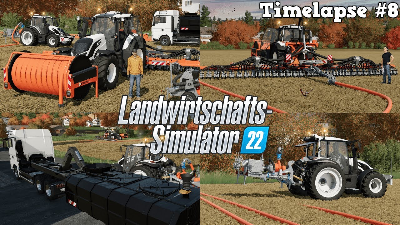Spektakuläre GÜLLEVERSCHLAUCHUNG mit HINDERNISSEN & @TheCamPeRYT! 🍂🚜💨 | [LS22]- Timelapse #8