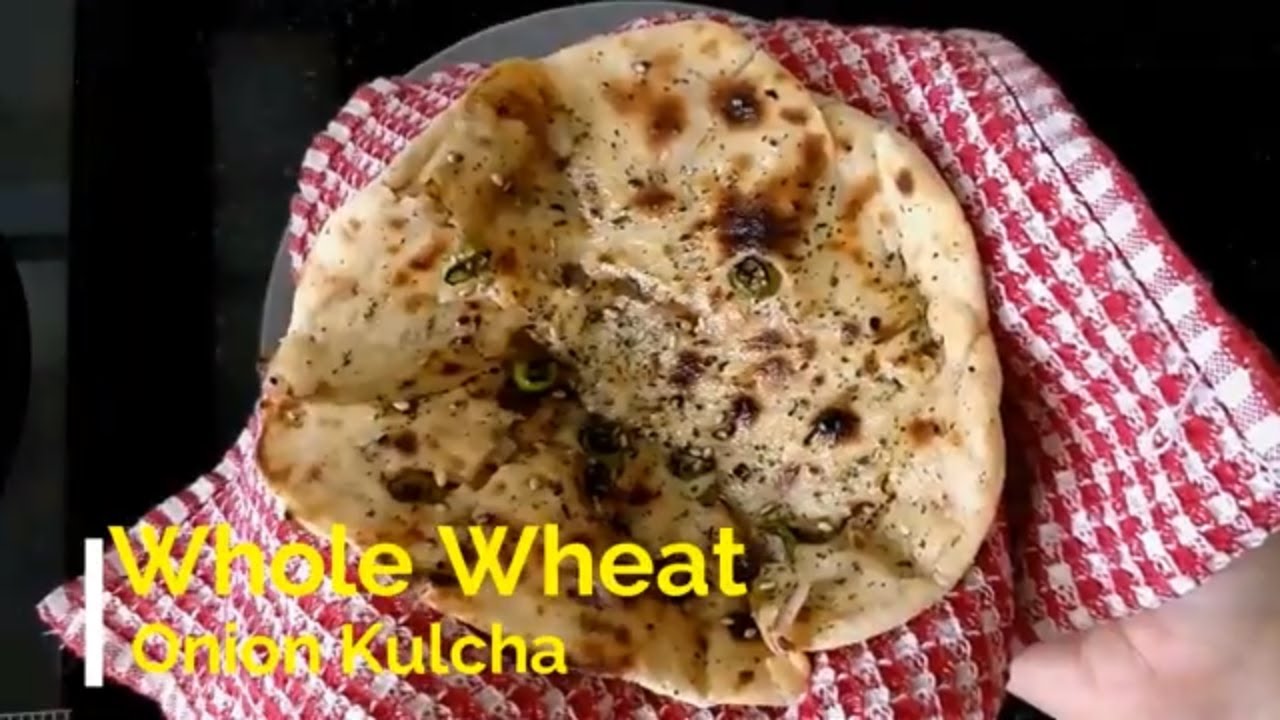 Whole wheat Onion Kulcha on tawa, Amritsari Kulcha Recipe without yeast or soda