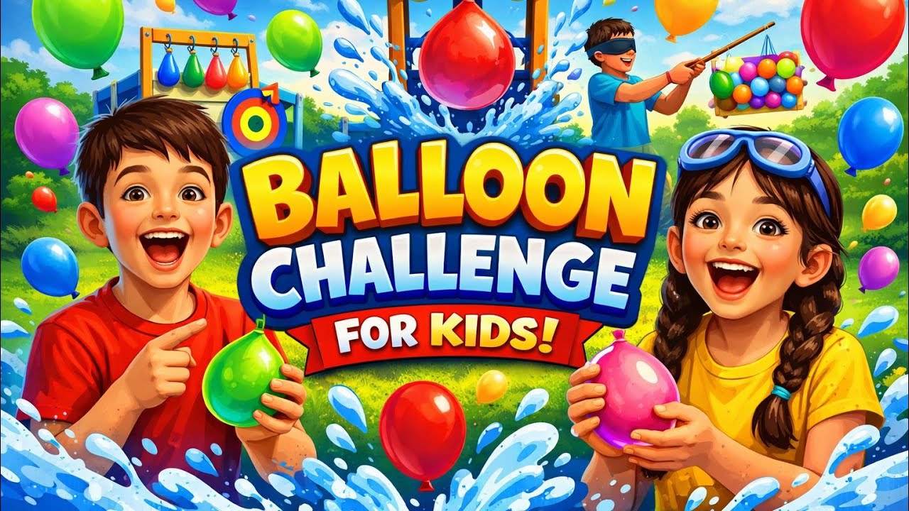 Balloon Challenge for Kids 🎈 | Fun Kids Game | Who Will Win? #kids #kidsgames 