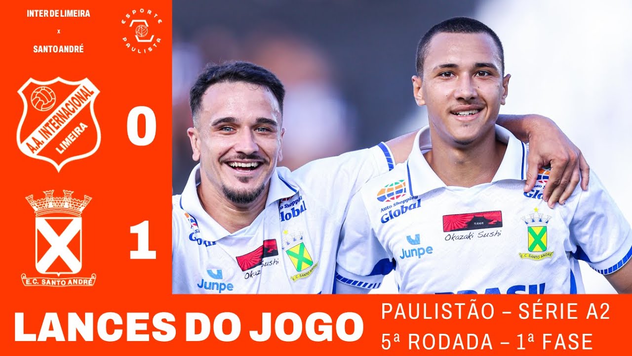 GOLS e LANCES DE INTER DE LIMEIRA 0x1 SANTO ANDR&Eacute; - PAULIST&Atilde;O A2 | 2026 - 5&ordf; RODADA (IMAGENS: FPF)
