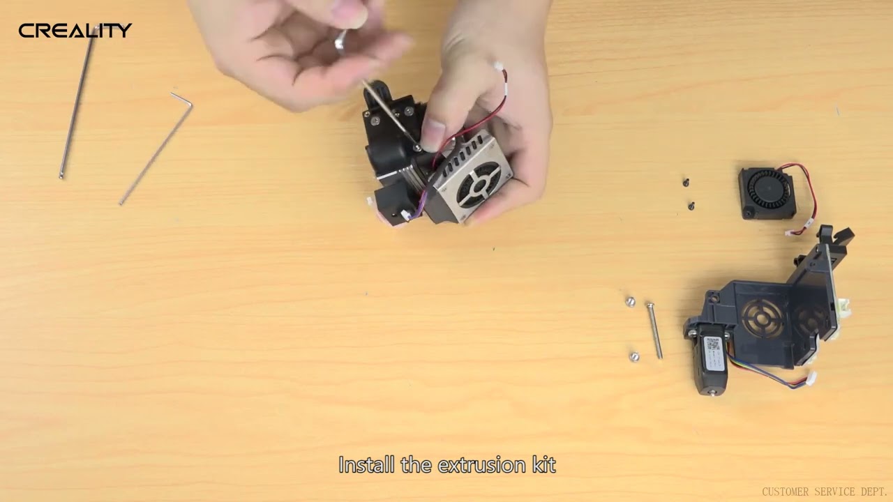 Service tutorial Ender - 3 S1 Replacement of extrusion kit and extrusion motor