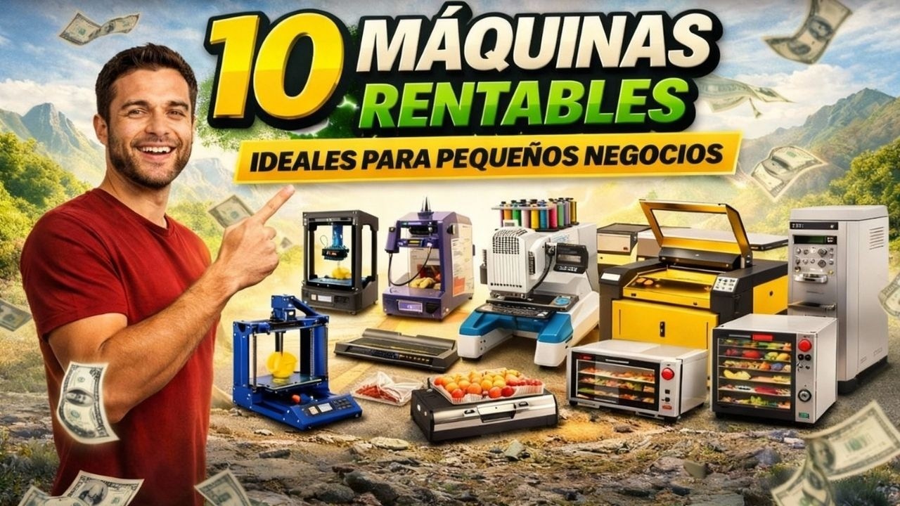 10 MÁQUINAS RENTABLES que te permiten ganar dinero desde casa con poca inversión