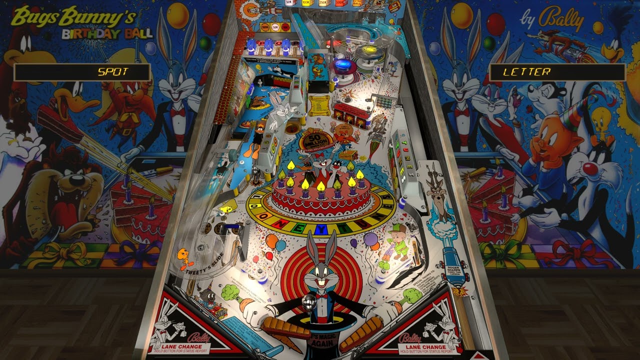 Bugs Bunny's Birthday Ball (Bally 1991)  - wrd1972 - Pinball VPX