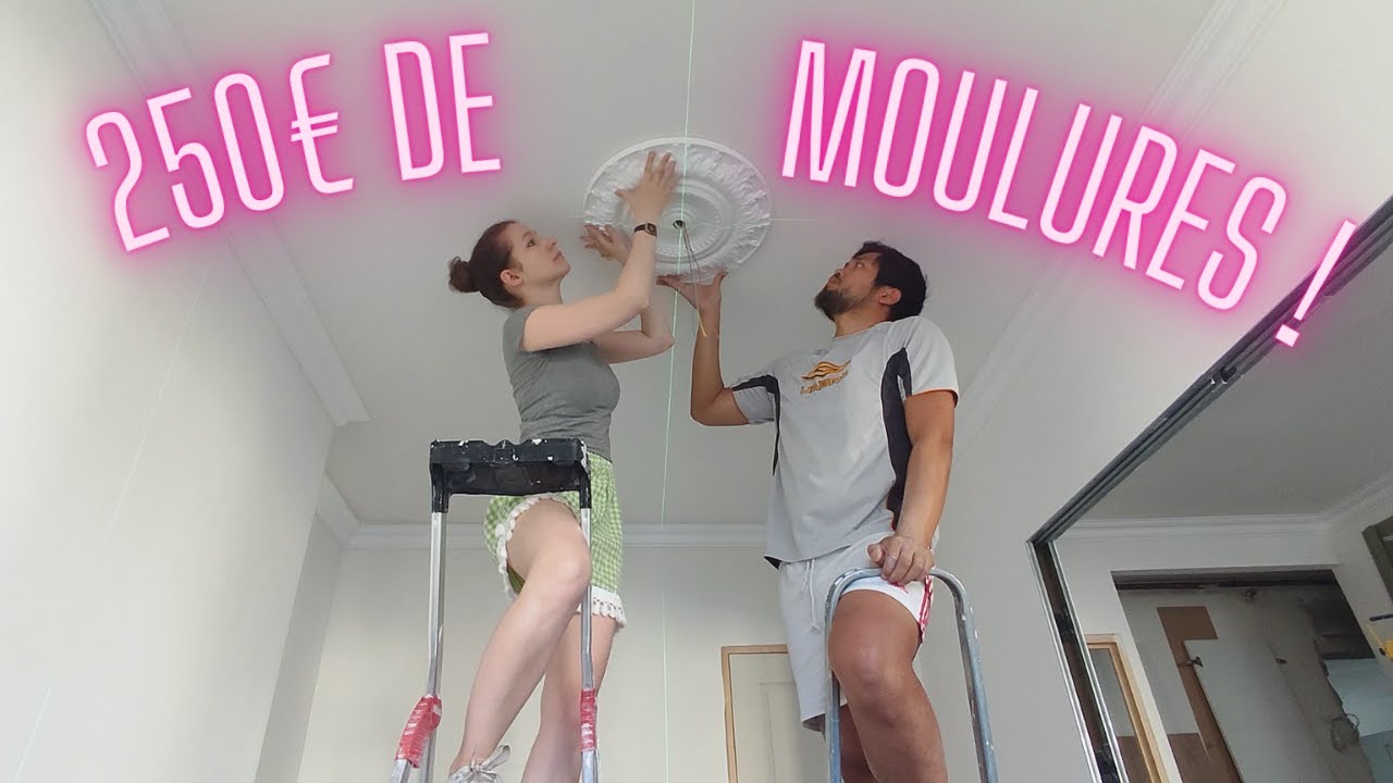 Moulures au plafond et pose des rosaces + budget corniches des petites chambres
