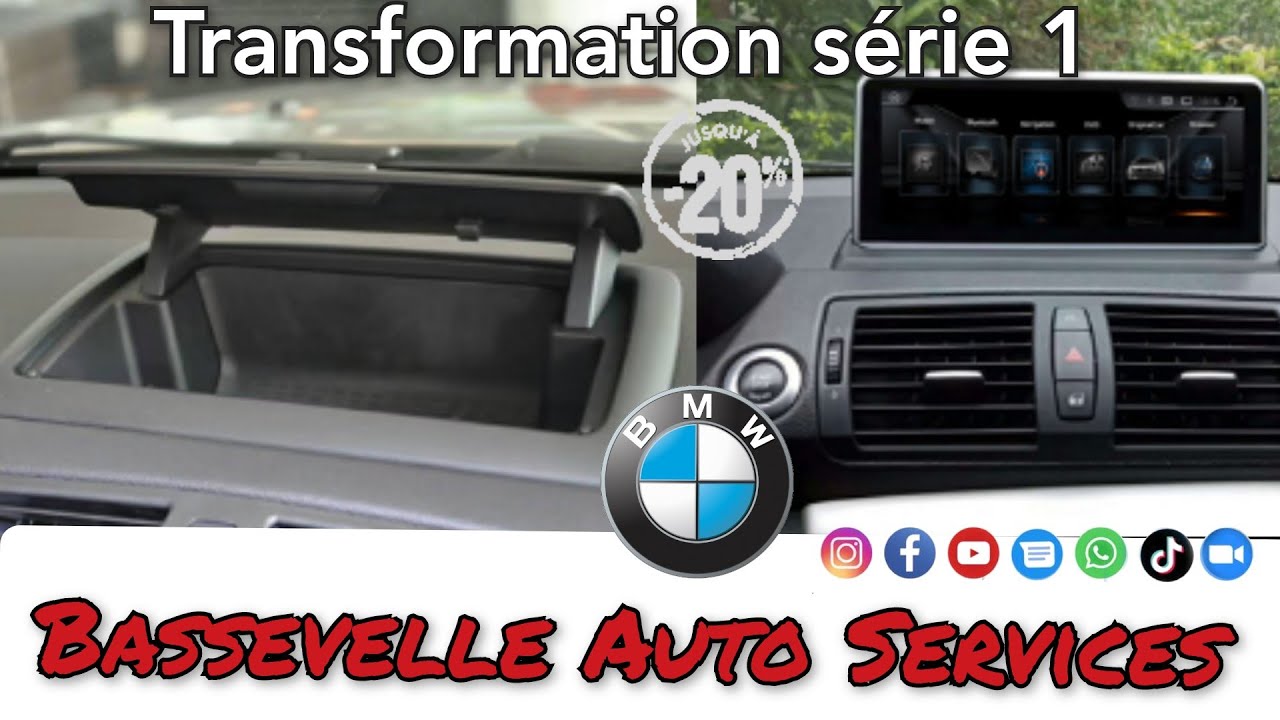 Mettre une tablette Android sur BMW série 1 avec la caméra de recul, par Bassevelle Auto Services