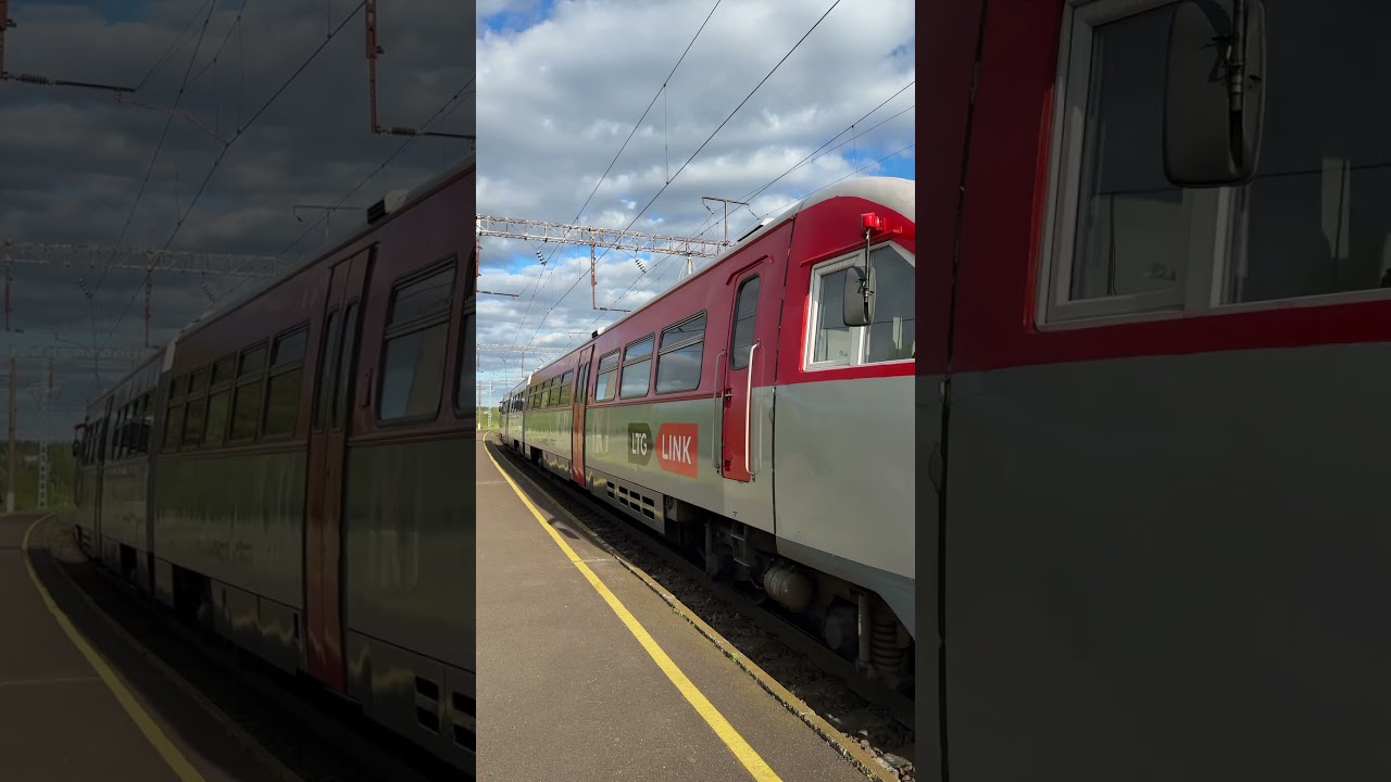 LTG Link RA2 leaving Vokė on its way to Varėna 🇱🇹 #publictransport #train  #lithuania #railway