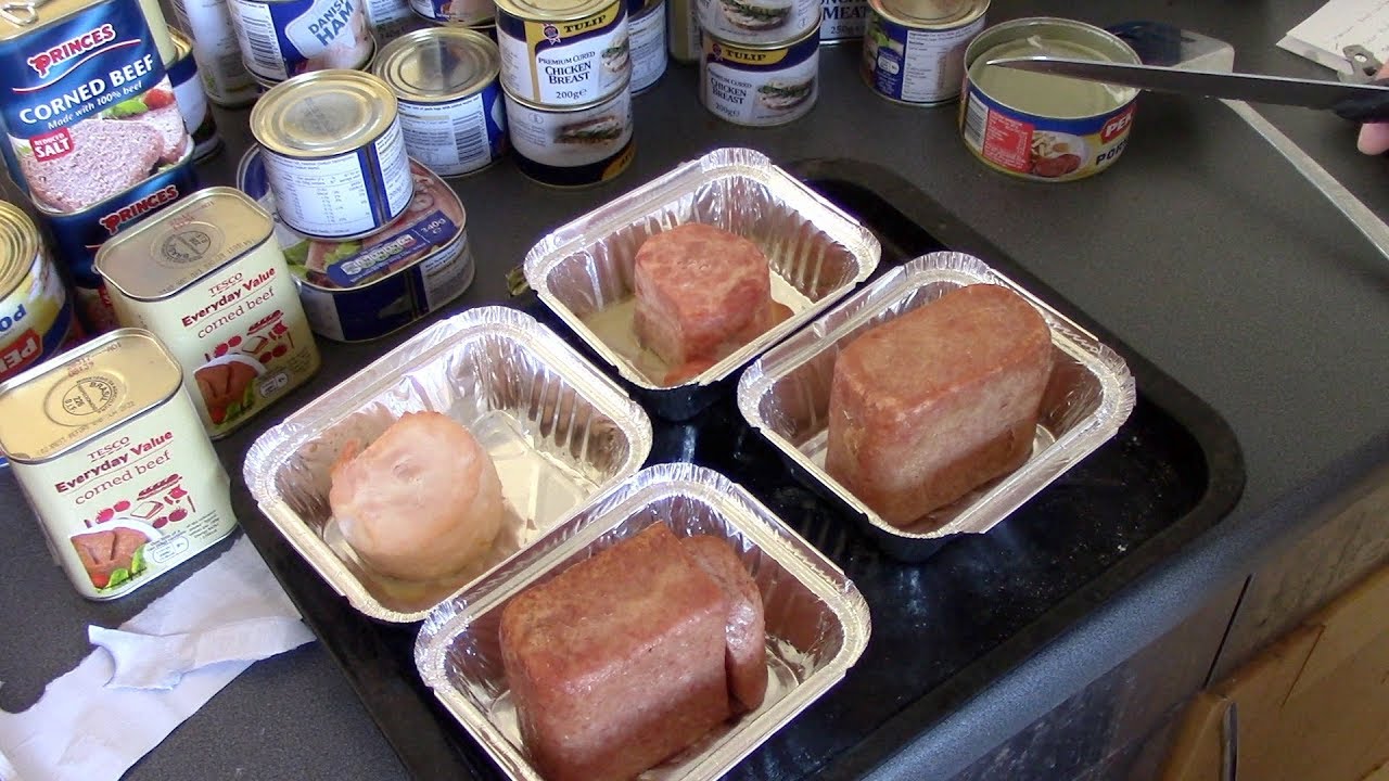 Comparing Canned Meat: Pork, Ham and Chicken