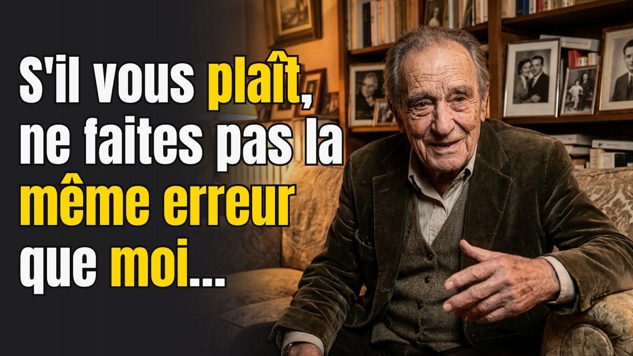 J'ai 89 ans… S'il vous plaît, ne faites pas la même erreur que moi…