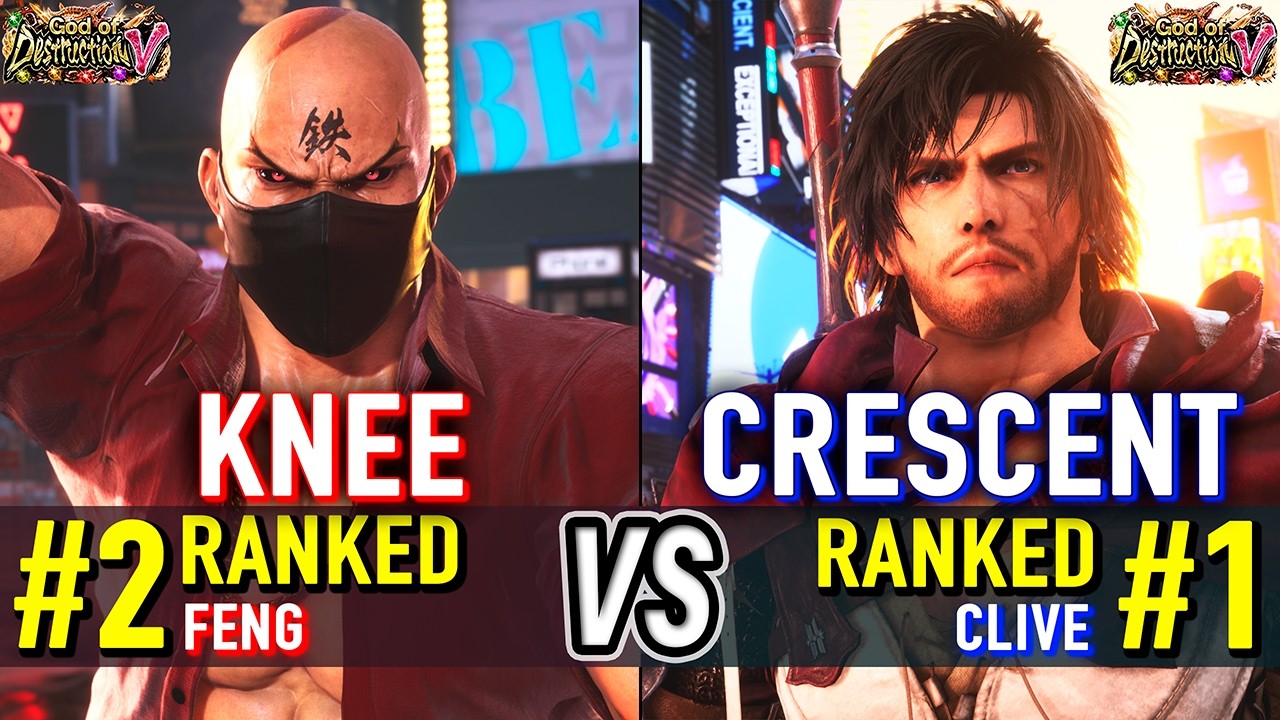 T8 🔥 KNEE (#2 Ranked Feng) vs CRESCENT (#1 Ranked Clive) 🔥 Tekken 8 High Level Gameplay