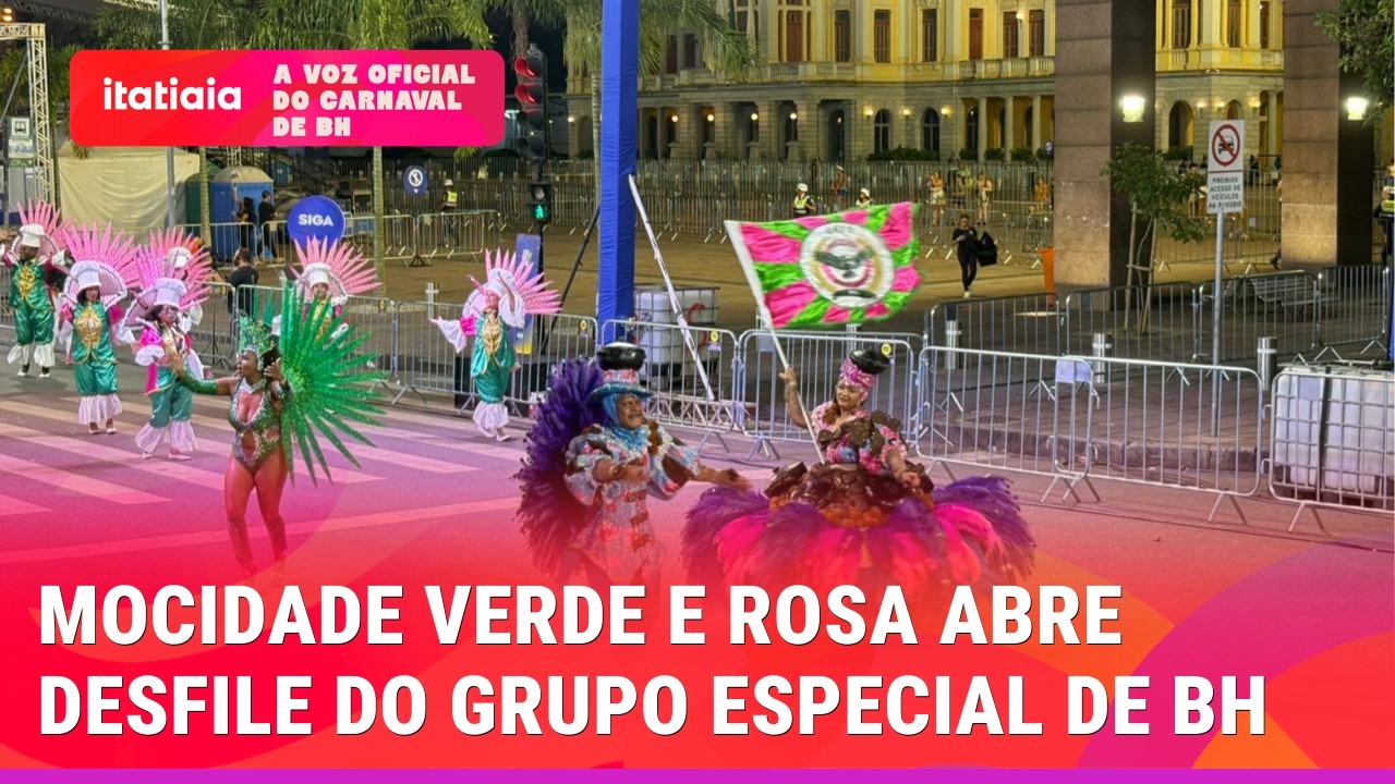 MOCIDADE VERDE E ROSA ABRE DESFILE PRINCIPAL DAS ESCOLAS DE SAMBA DE BH