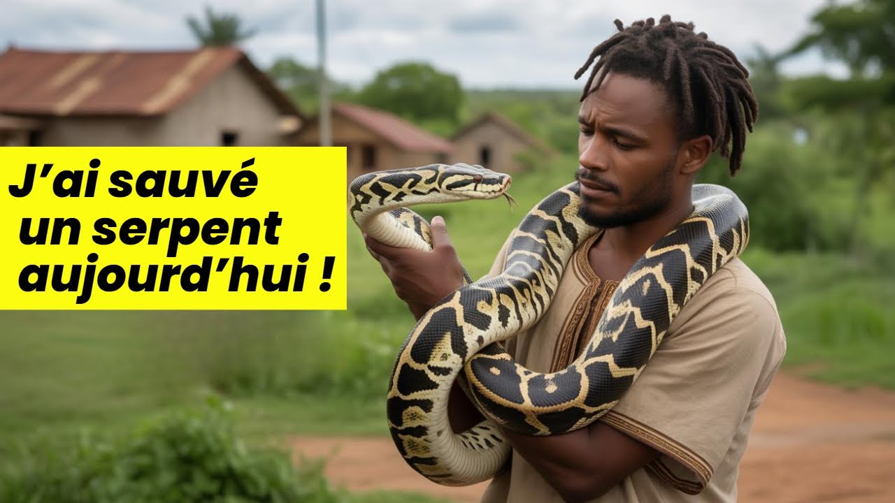 J'ai sauvé un Python de Seba à Cotonou, 500 km de chez moi.