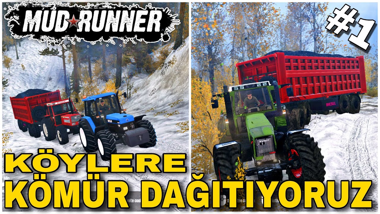 KARA KIŞTA KÖMÜR YARDIMI🚜2 TRAKTÖR PERT 1 TRAKTÖR AĞIR HASARLI🚜ZARAR BÜYÜK / MUDRUNNER #1 #55_ragnar