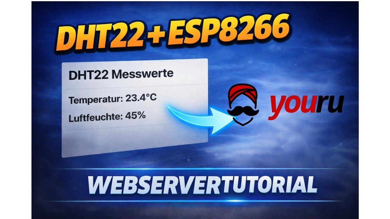 Temperatur und Luftfeuchtigkeit messen mit DHT 22 und ESP8266
