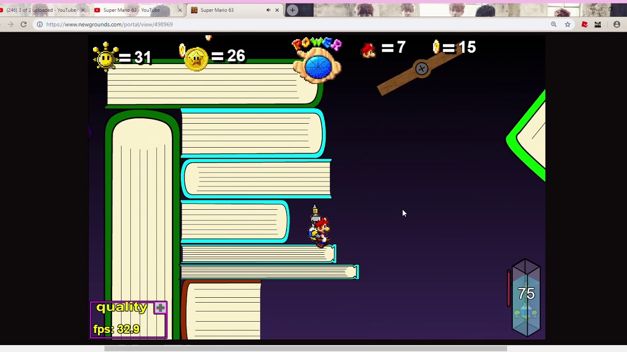 Super Mario 63 - The Secret of the Library (Sprite 5 of Boo's Mansion)