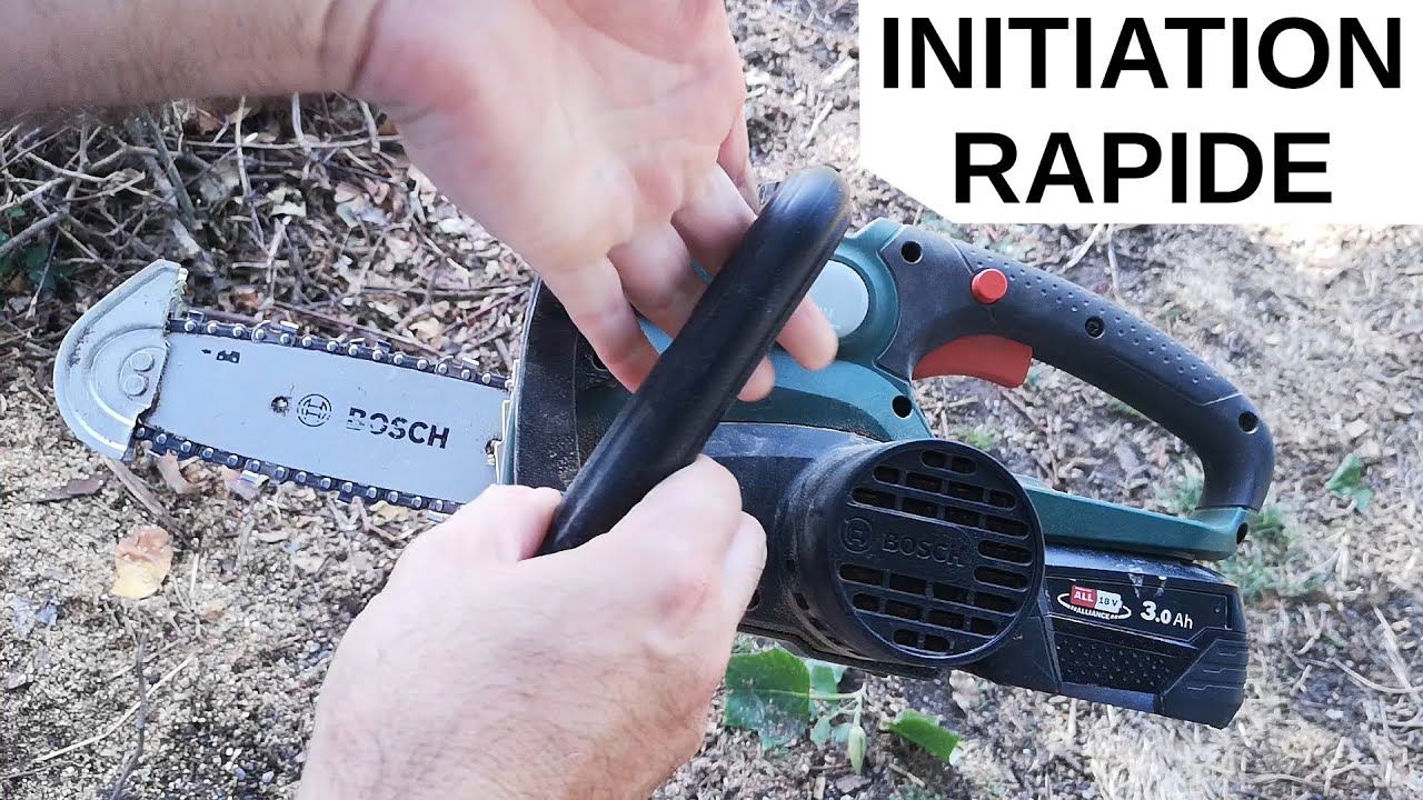Conseils amateurs d'utilisation de la tronçonneuse batterie 18V Bosch 3600HB8000 UniversalChain