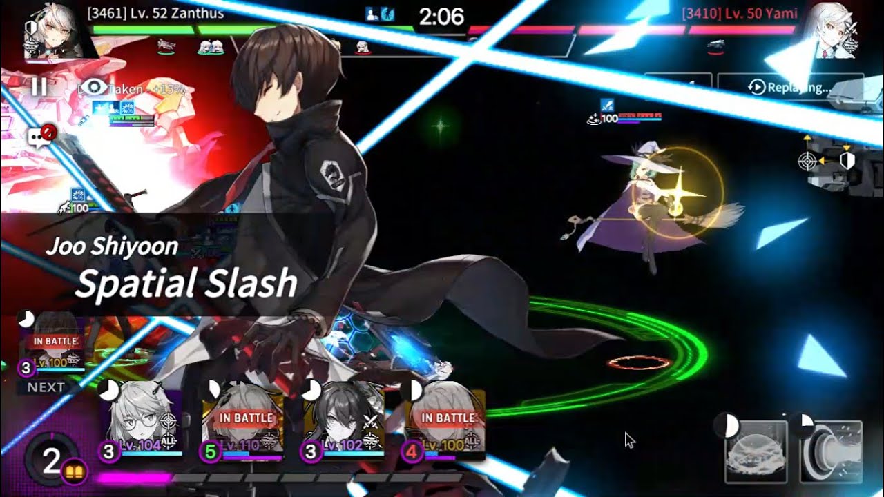 CounterSide: Shiyoon countering ship skills (platinum 3 rank arena PVP)