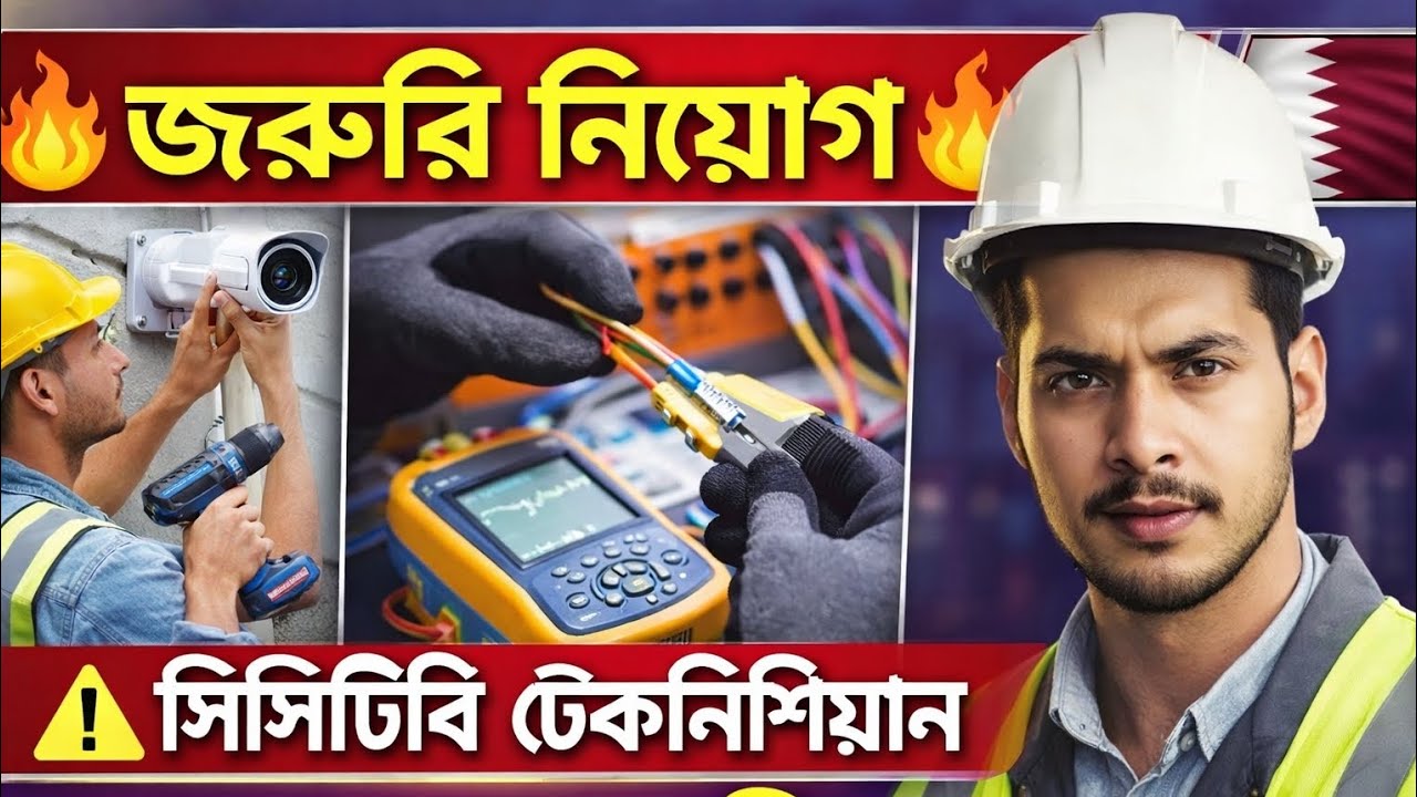 🔥বর্তমানে একটি কোম্পানিতে জরুরিভাবে **সিসিটিভি টেকনিশিয়ান** নিয়োগ দেয়া হচ্ছে।