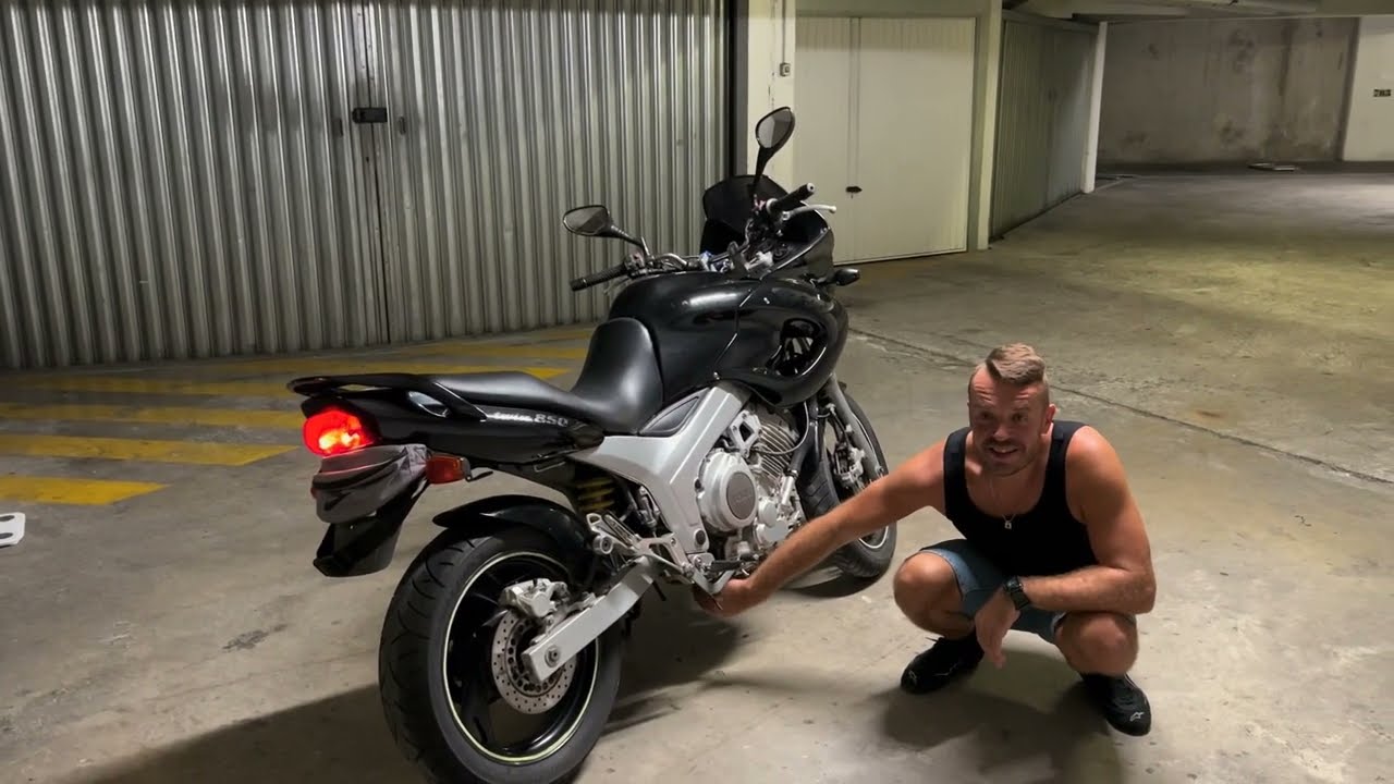 YAMAHA TDM 850 exhaust line modification by AleZheK