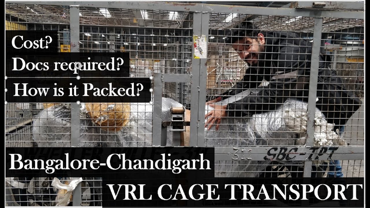 Bike Transport | Bangalore-Chandigarh via VRL CAGE TRANSPORT | Ladakh & K2K