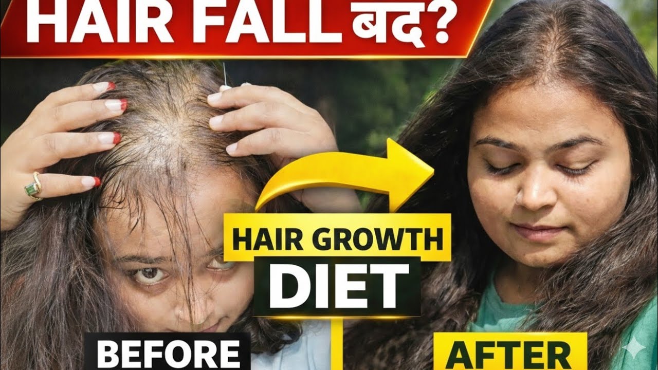Hair Fall कैसे रोकें? Best Diet for Hair Growth & Thickness | Real Results! Shiprashines|| 