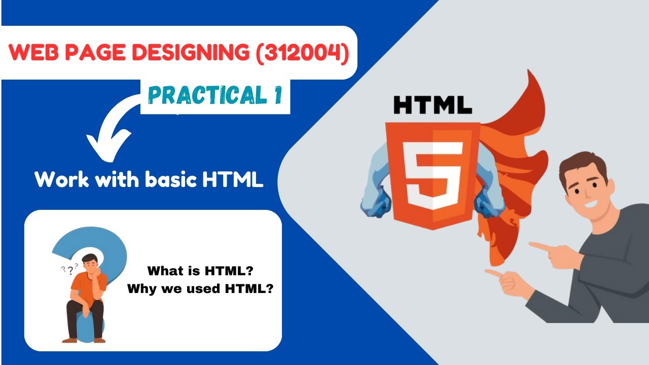 WPD  Practical 1 312004 Web Page Designing with Exercise K Scheme MSBTE