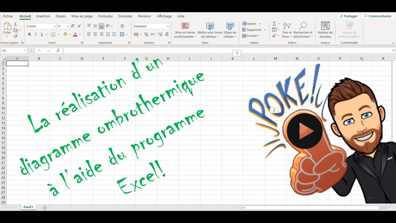Diagramme ombrothermique sur Excel