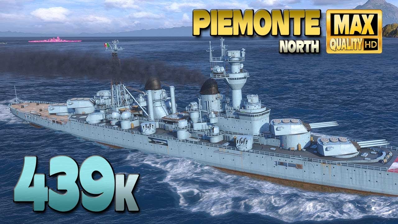 Крейсер «Пьемонт»: масштабные повреждения — World of Warships