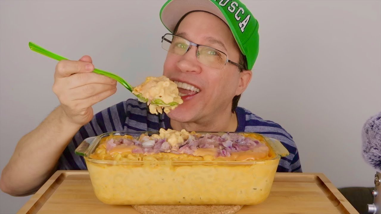 ASMR &bull; Animal style mac & cheese &bull; Cook & Eat &bull; Mukbang | Seanusca Food