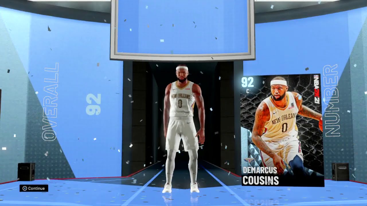 Pulling Diamond Demarcus Cousins from 2K Promo Pack NBA 2K21 MyTEAM