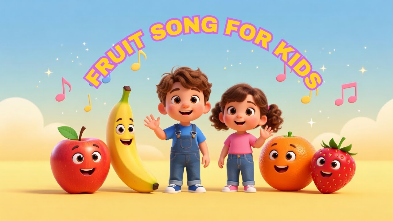 🎵 Fruits, Fruits! Fun & Colorful Fruit Song for Kids | Learn & Sing Along