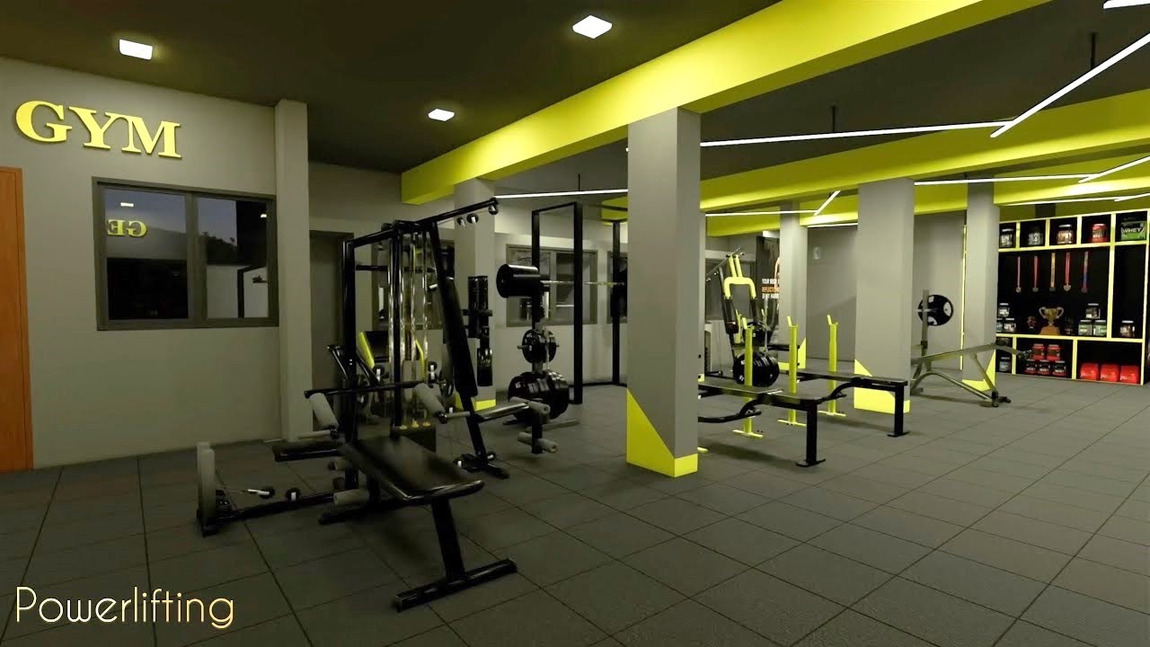 GET FIT GYM  | Interior Design | Modern Design | 3D Walkthrough | @PUNE