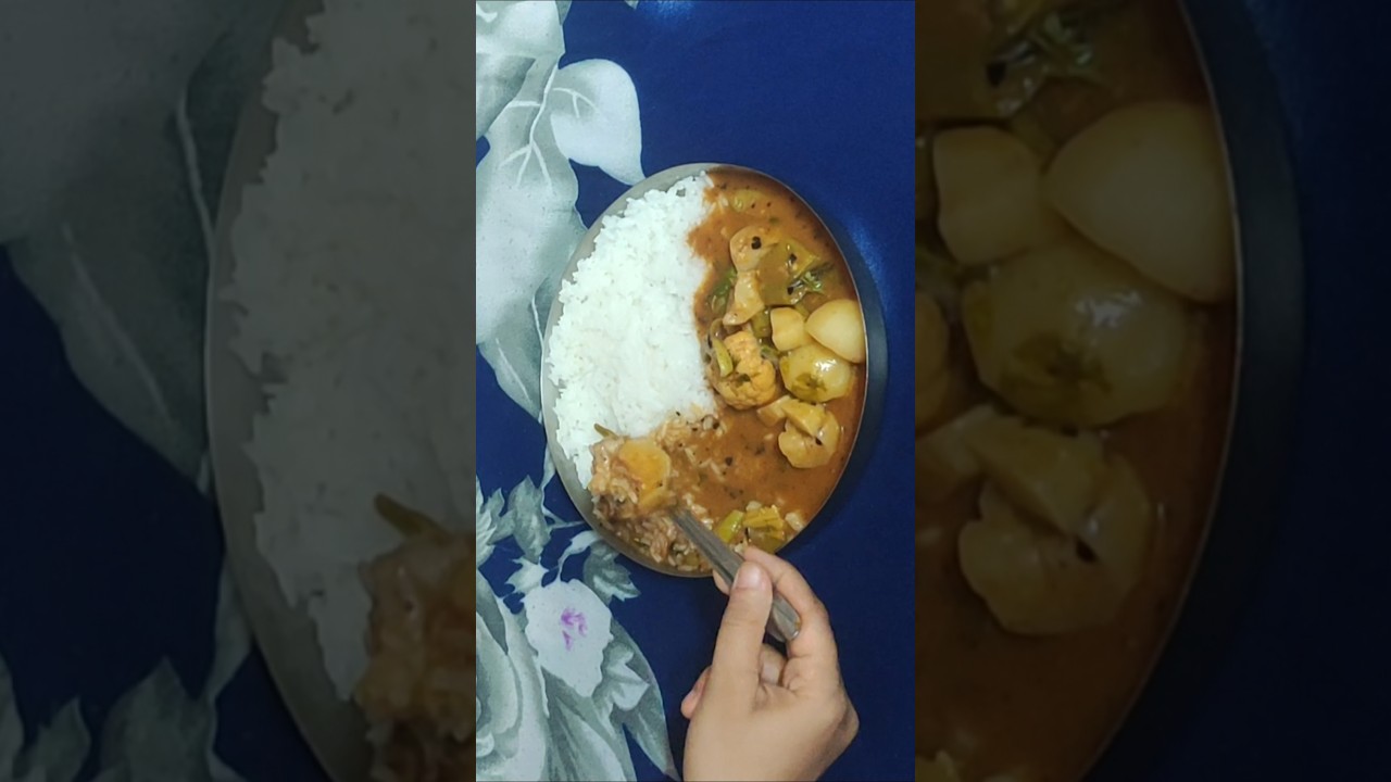 serving kadi chawal in same thali #kadichawal #कड़ीचावल #shorts #short @priyasworldofcooking