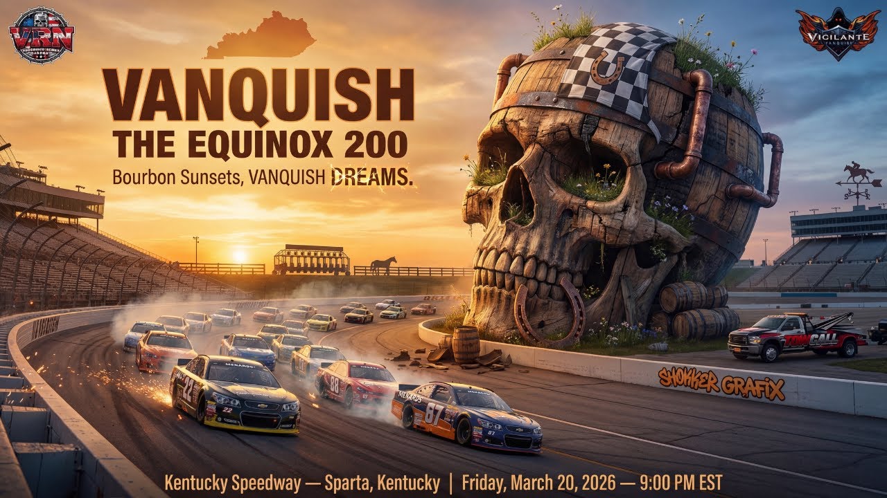 The Equinox 200 at Kentucky | VRL Vanquish ARCA Series | iRacing Broadcast