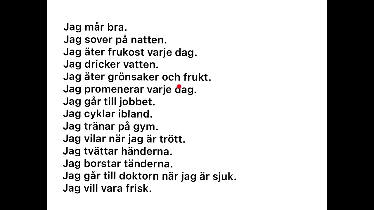 SFI A B- jag mår bra