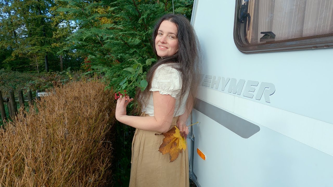 October living in a Camper - Foraging Forest Food, Fall Song, Winter Preparations